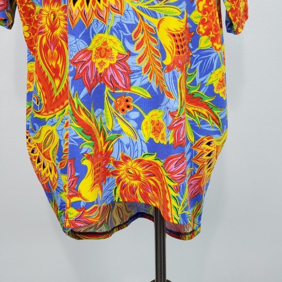 LuLaRoe Bright Colorful Bold Floral Paisley Irma Top NEW NWT Size XXS - Picture 3 of 9